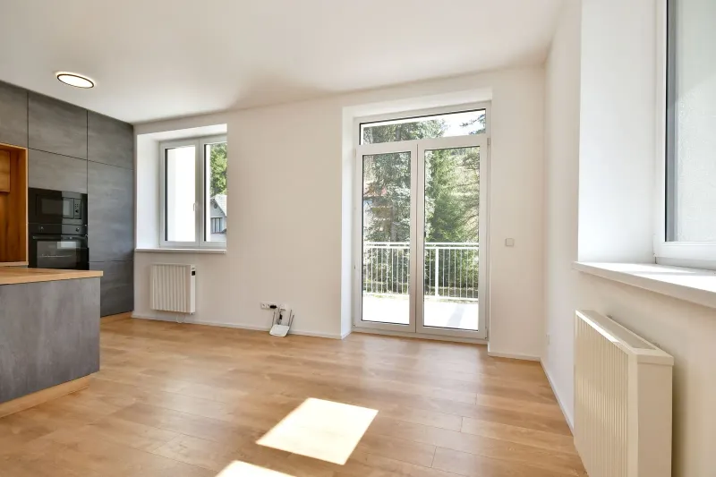Výhled z okna — apartmán A.1 — apartmán A.1