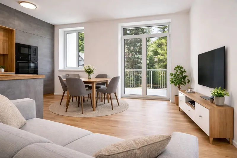 Obývací pokoj — apartmán A.3 — Apartmán A.3