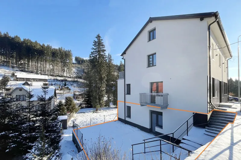 Kuchyňský kout s výhledem — apartmán A.2 — apartmán A.2
