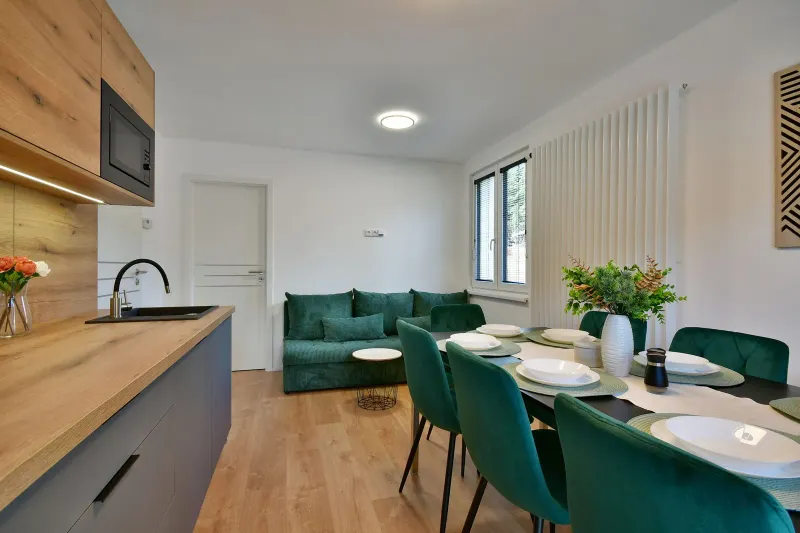 Kuchyňský kout — apartmán A.6 — apartmán A.6