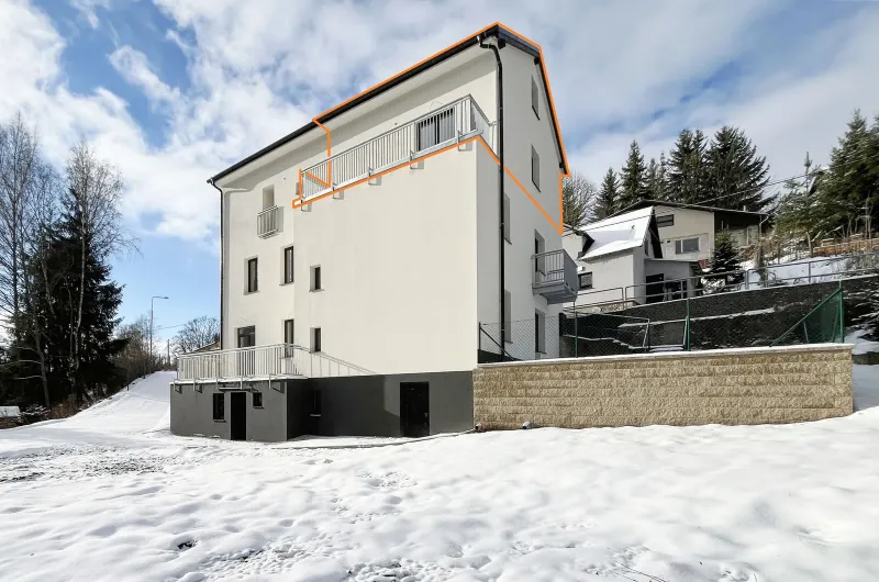 Obývací pokoj večer — apartmán A.6 — apartmán A.6