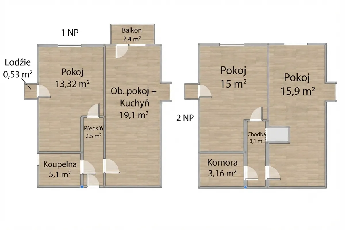 Půdorys apartmánu A.5